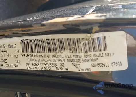 2014 Ram 1500 Express из США, поврежденный, VIN 3C6RR7KTXEG292800